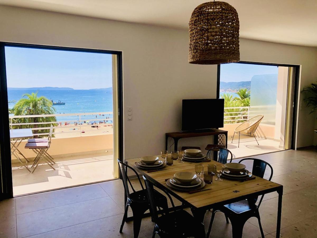 Appartement T3 Lumineux Traversant Totalement Neuf En Face De La Plage Front De Mer Vue Sur Les Iles Vue Mer Panoramique Assuree Residence De La Plage Centre Ville Du Lavandou 3Eme Etage Avec Ascenseur Appartement T3 勒拉旺杜 外观 照片